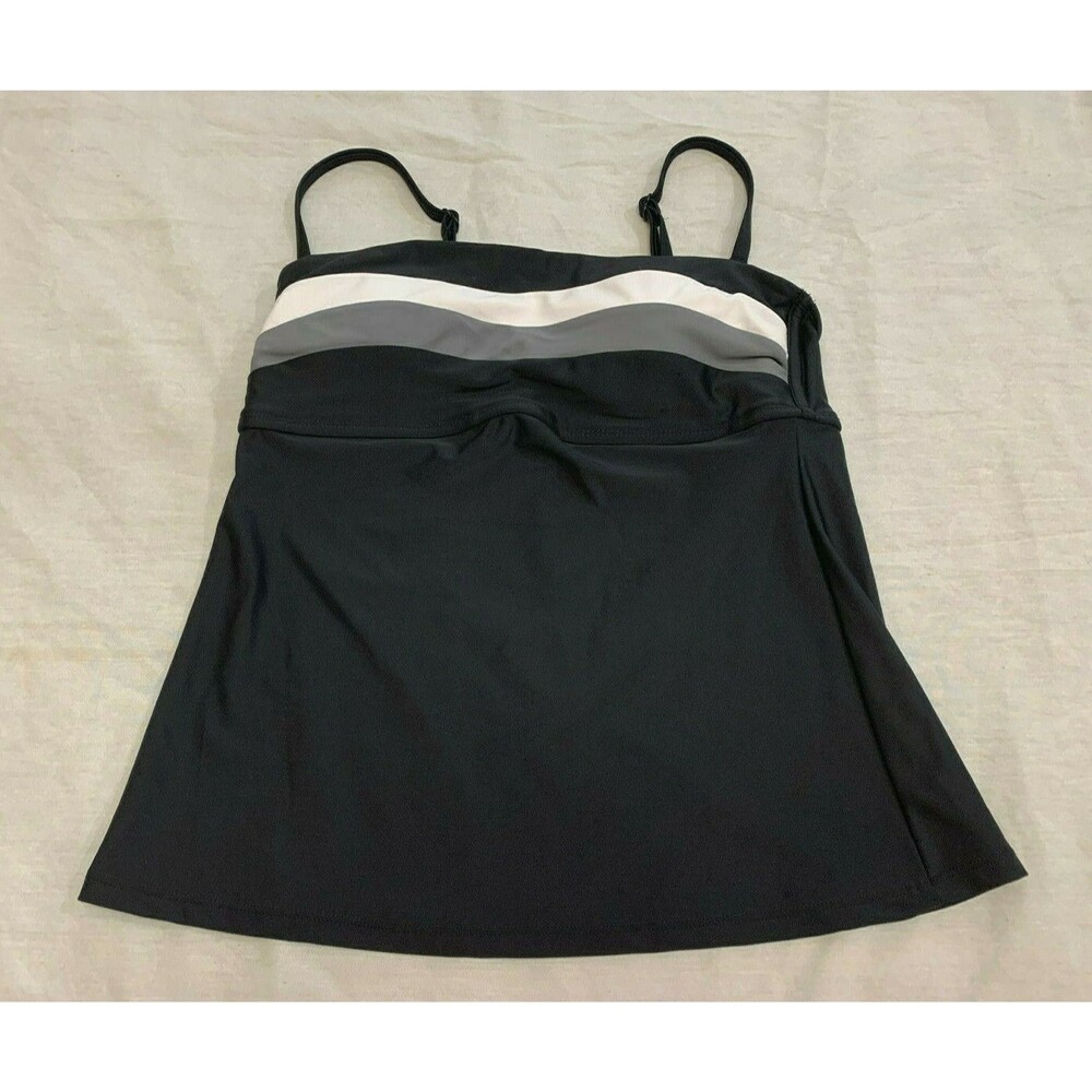 KONA SOL WOMENS SWIM TANKINI TOP SIZE S